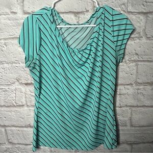 Worthington Striped Top‎ Blouse Womens Size Large